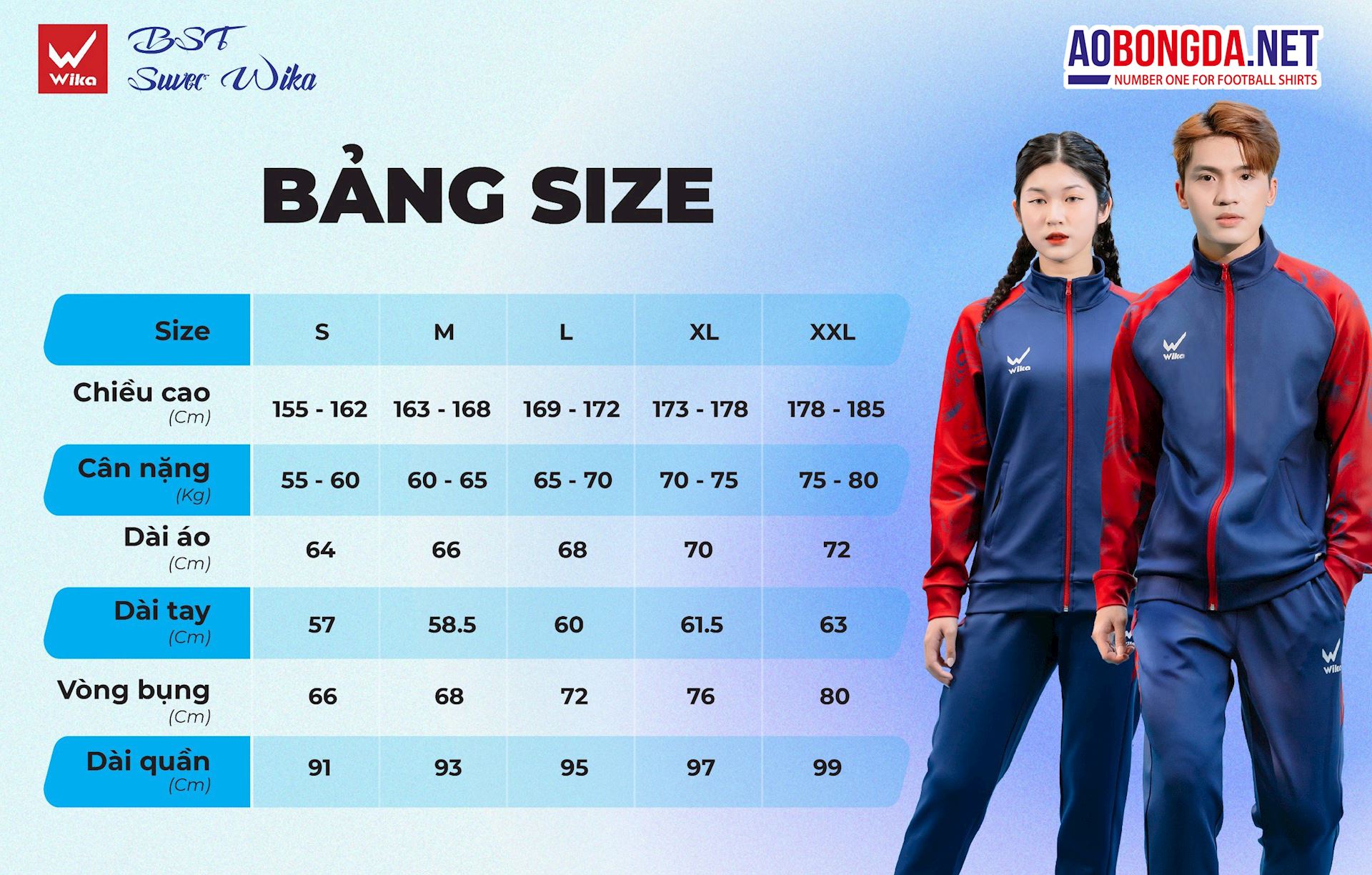 Hướng dẫn chọn size