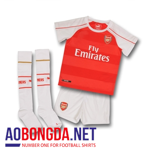 Quần áo thể thao trẻ em đội Arsenal đỏ