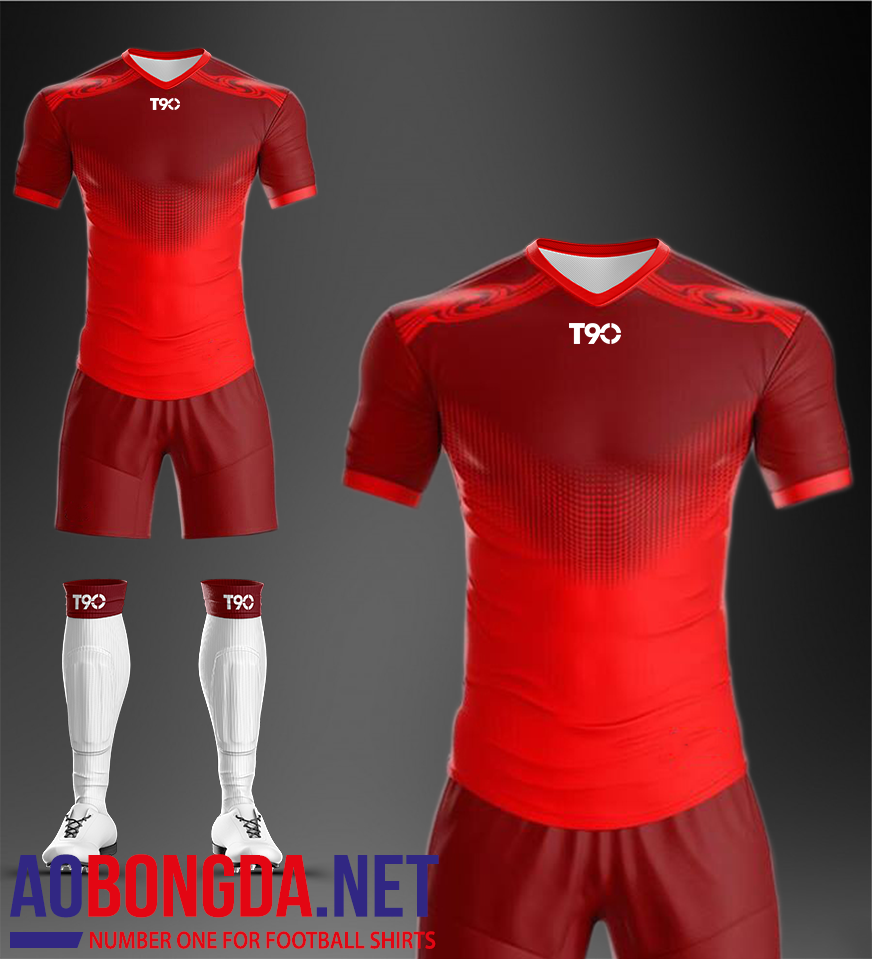 Áo Ko Logo T90-Win đỏ