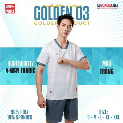 Áo Không Logo Riki Golden 3 Trắng