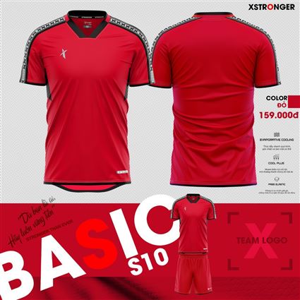 Áo không logo XSpeed Xstronger S10 màu Đỏ
