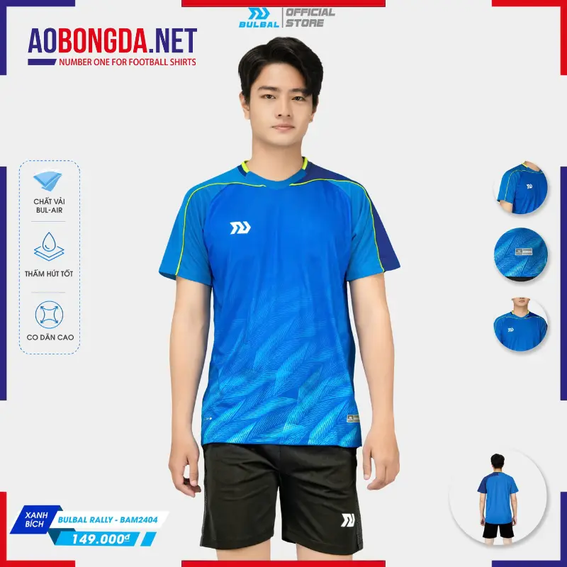 Áo Cầu Lông Bulbal SS24-BAW2404 Nam Xanh Bích