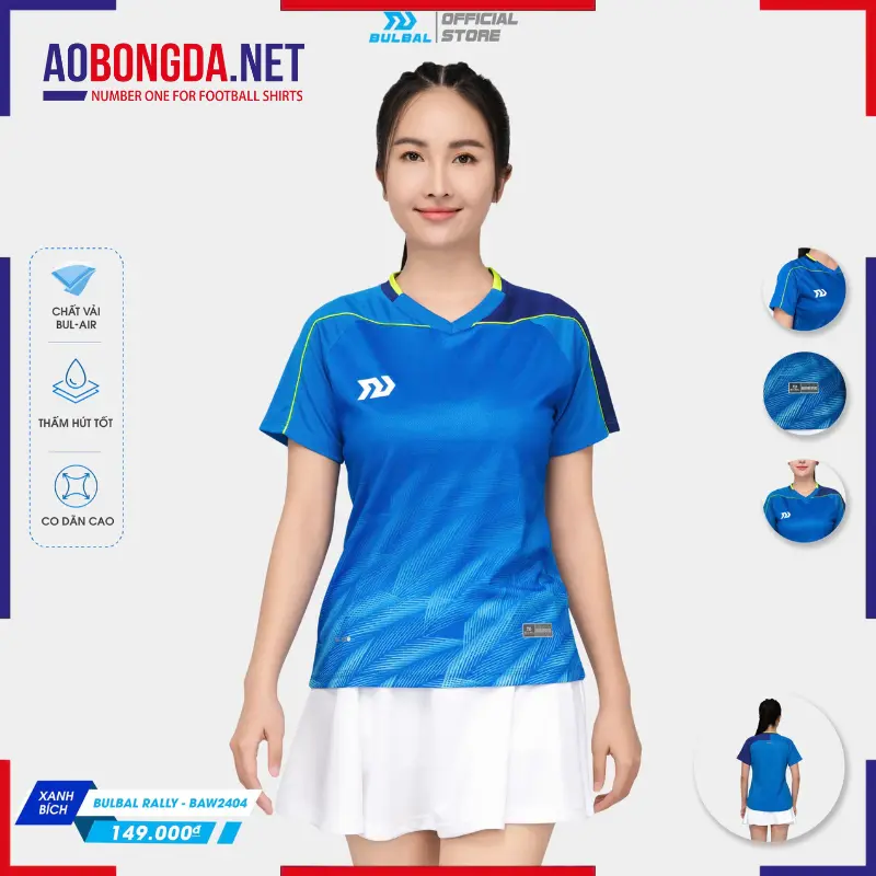 Áo Cầu Lông Bulbal SS24-BAW2404 Nữ Xanh Bích