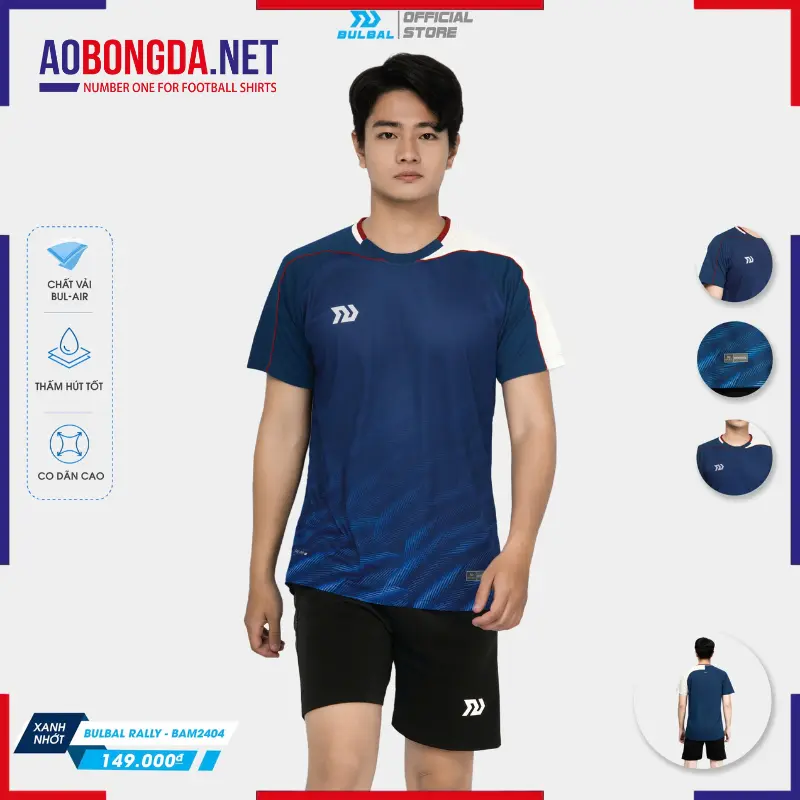 Áo Cầu Lông Bulbal SS24-BAW2404 Nam Xanh Nhớt