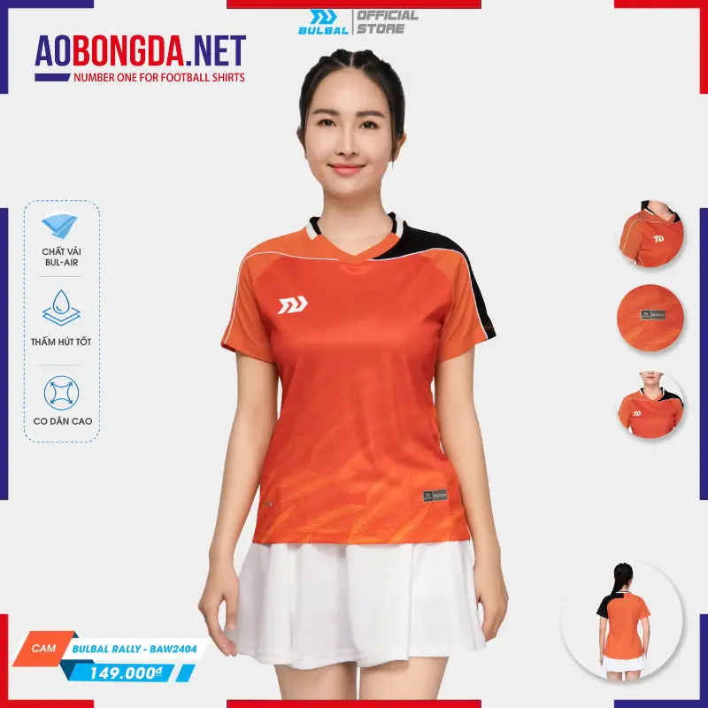 Áo Cầu Lông Bulbal SS24-BAW2404 Nữ Cam