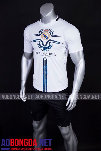 Áo Bóng Đá Real Madrid Fan Jersey trắng 2020
