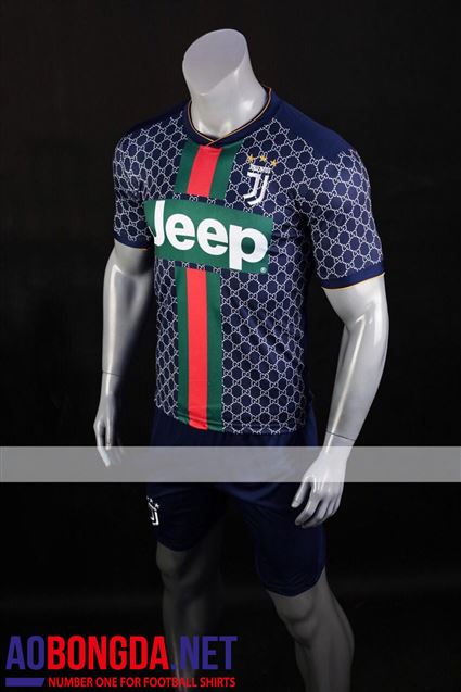 Áo Juventus đen X Gucci tím than 2019-2020