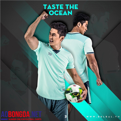 Áo Bóng Đá không logo Bulbal Olas xanh bạc hà