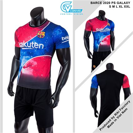 Áo Bóng Đá Barcelona galaxy mùa giải 2020-2022