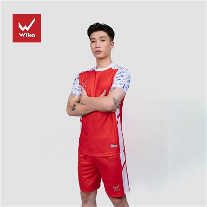 Áo Bóng Đá Không Logo Wika Tracer Đỏ