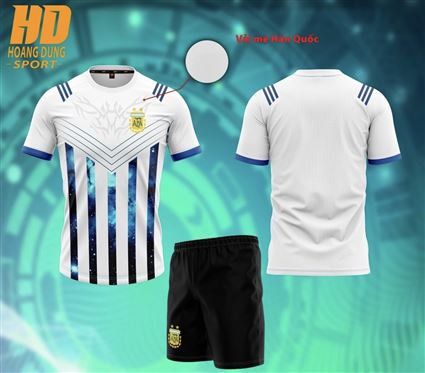 Áo Bóng Đá Argentina Trắng Kẻ Sọc Fantasy 2023 - 2024