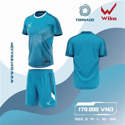 Áo Bóng Đá Wika Tornado Xanh Dương