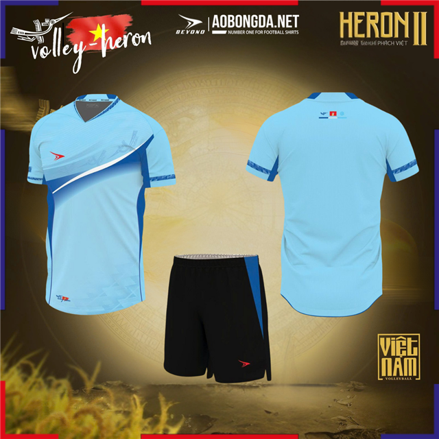 Bộ Bóng Chuyền Beyono Heron II Nam Xanh Ya