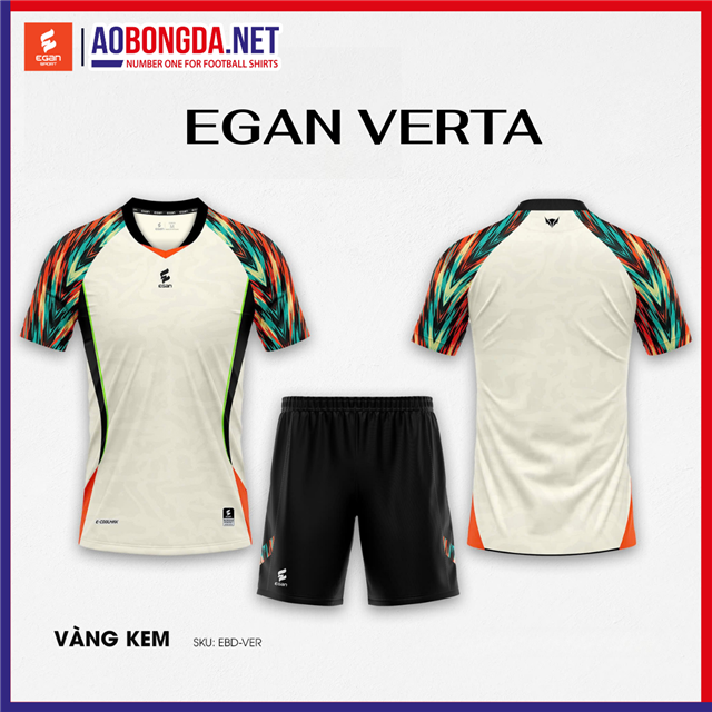 Áo Bóng Đá Không Logo CP Egan Verta Kem