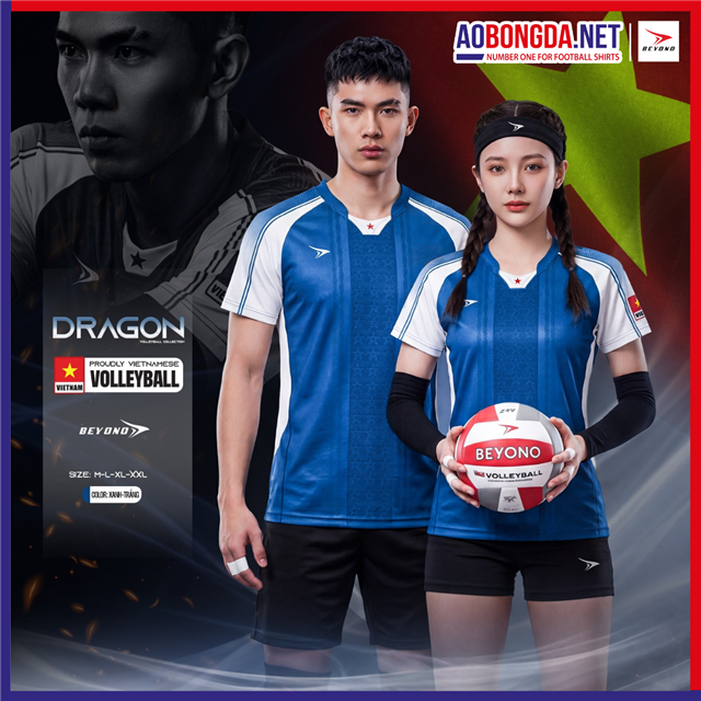 Bộ Bóng Chuyền Beyono Dragon Xanh Đậm