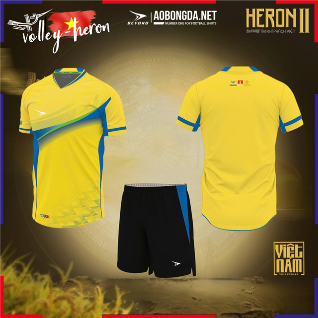 Bộ Bóng Chuyền Beyono Heron II Nam Vàng