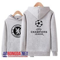 Áo nỉ mũ Chelsea màu ghi