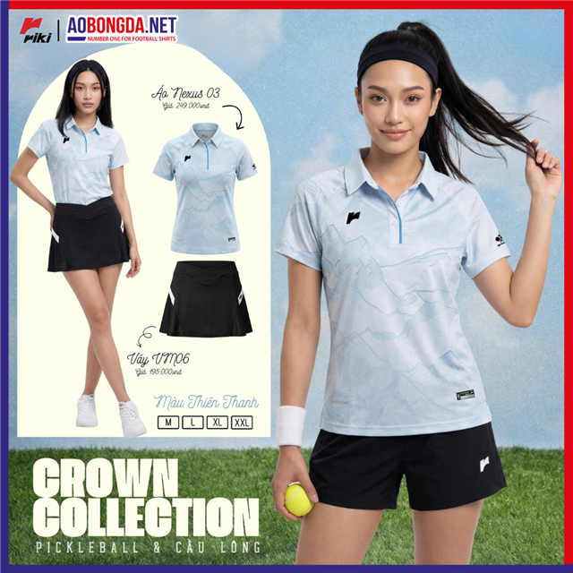 Áo Thể Thao Riki Nexus 03 Thiên Thanh