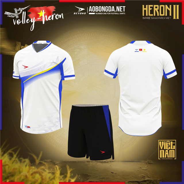 Bộ Bóng Chuyền Beyono Heron II Nam Trắng