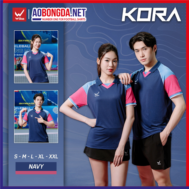 Áo Polo Wika Kora Navy