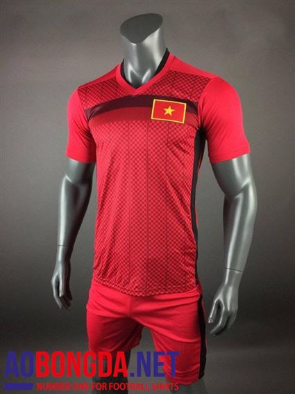 Áo bóng đá thi đấu đội tuyển Futsal Việt Nam 2016-2017 màu đỏ