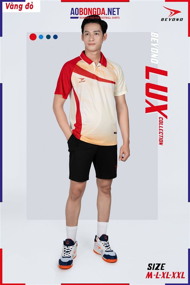 Áo Bóng Chuyền Beyono Lux Vàng Đỏ Nam 