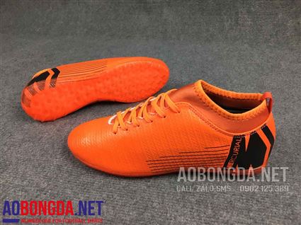 Giầy Bóng Đá M18 cam cao cổ