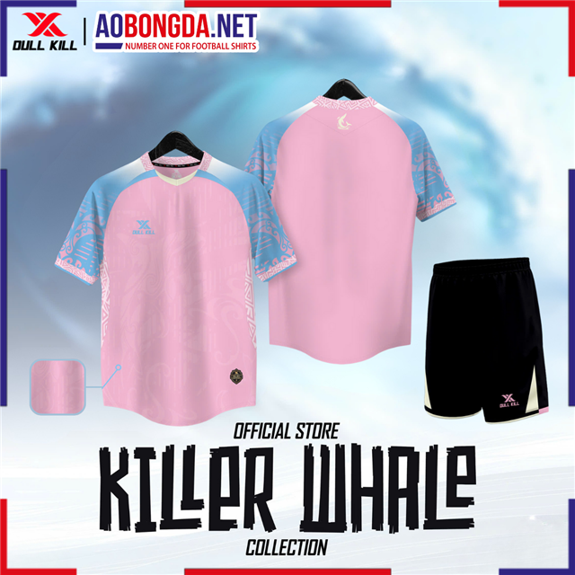  Áo Bóng Đá Không Logo Dullkill Whale Hồng