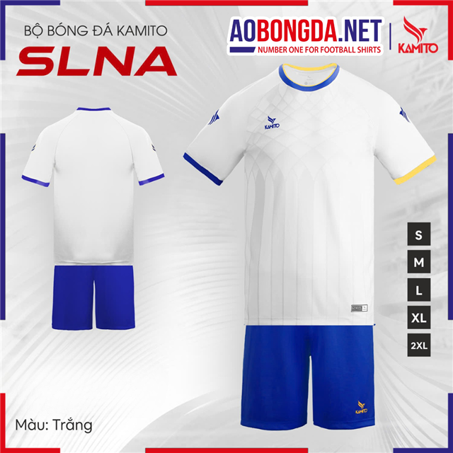 Áo Bóng Đá Không Logo Kamito Sông Lam Nghệ An Trắng
