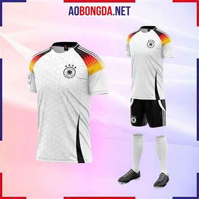 Áo Bóng Đá Đội Tuyển Đức Trắng Euro 2023-2024