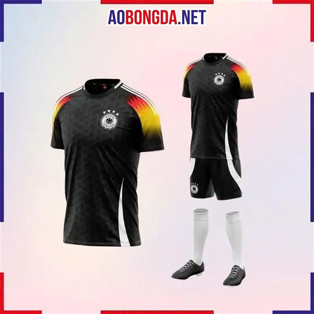 Áo Bóng Đá Đội Tuyển Đức Đen 2024-2025