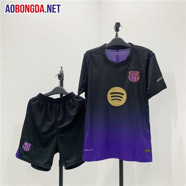 Áo Bóng Đá Câu Lạc Bộ Barca Đen Tím 2026-2027