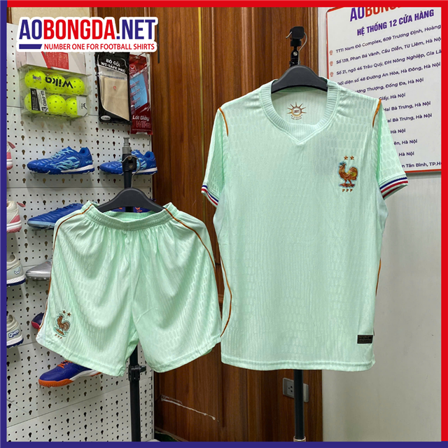 Áo Bóng Đá Đội Tuyển Pháp Xanh Ngọc World Cup 2026