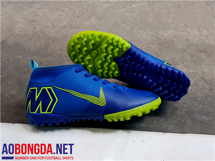 Giầy Bóng Đá Mer-X xanh dương cao cổ