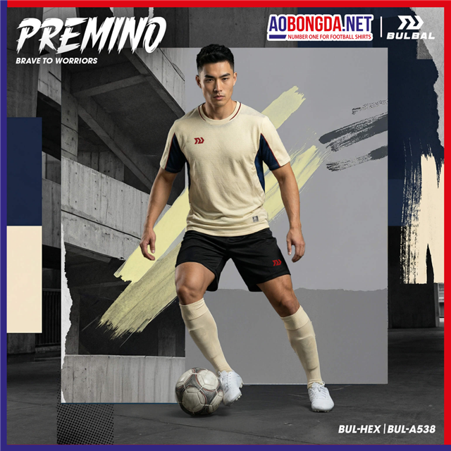Áo Bóng Đá Không Logo Bulbal Premino Kem