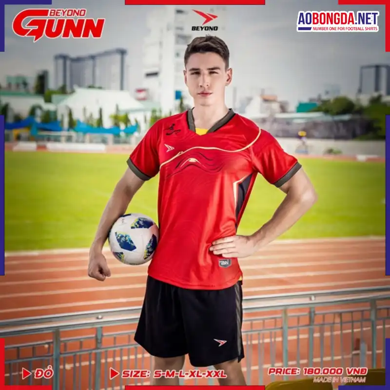 Áo Bóng Đá Không Logo Beyono Gunn Đỏ