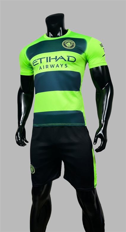 Áo Bóng Đá Manchester City Xanh Chuối tập Sân khách 2022-2023