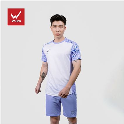 Áo Bóng Đá Không Logo Wika Tracer Trắng