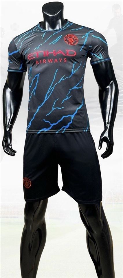 Áo Bóng Đá Manchester City Đen 2023-2024