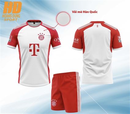 Áo Bóng Đá Bayern Munich Trắng 2023-2024