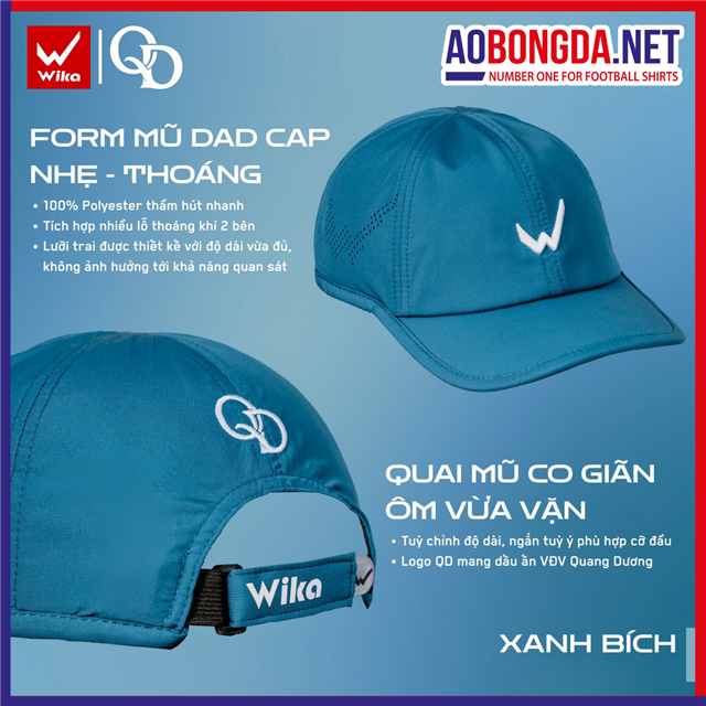 Mũ Thể Thao Wika QD Xanh Bích