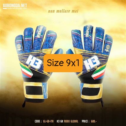 Găng tay H3 robo global Ý xanh dương