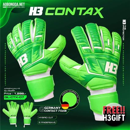 Găng tay H3 Contax xanh lá