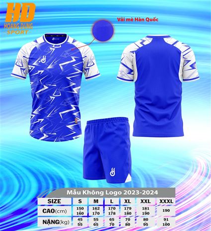Áo Bóng Đá Không Logo HD Legends Xanh Bích