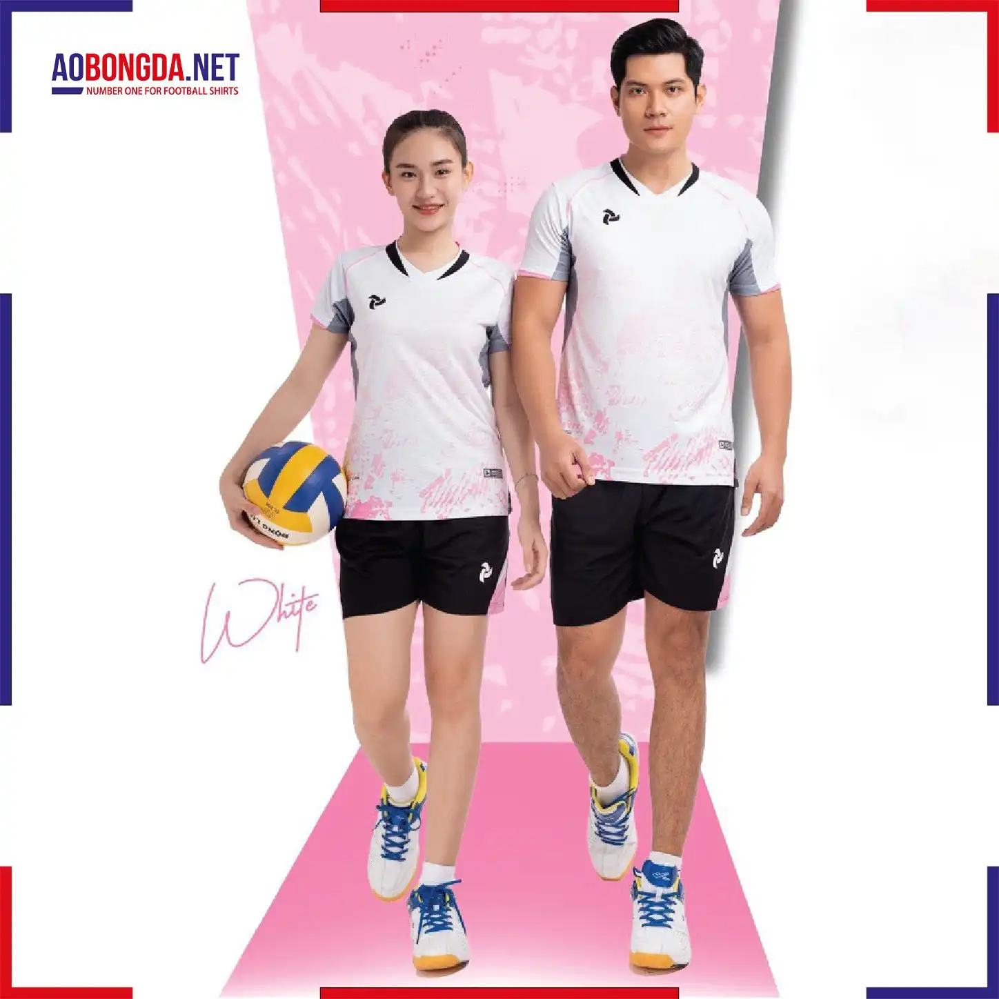 Áo Bóng Chuyền Justplay Benteyo Trắng