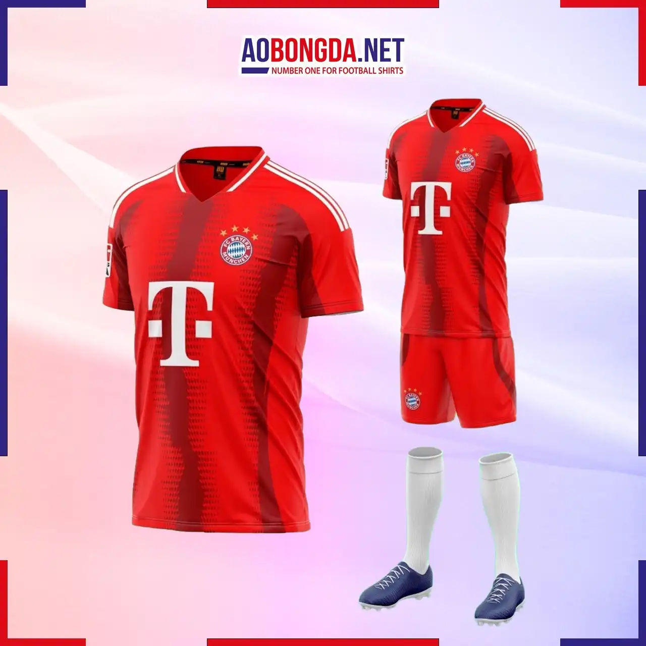 Áo Bóng Đá Câu Lạc Bộ Bayern Đỏ Sân Nhà 2024-2025
