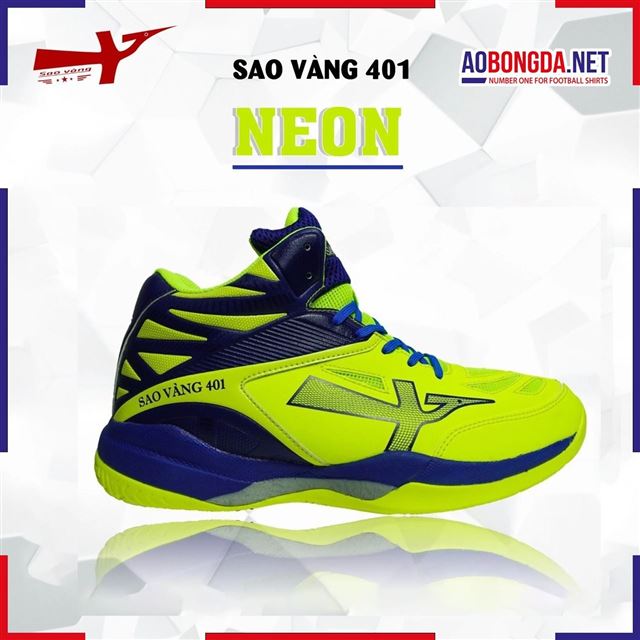 Giày Bóng Chuyền Sao Vàng 301 Neon