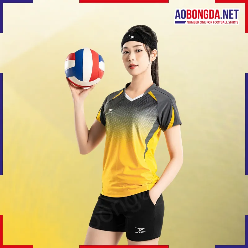 [SALE] Bộ Bóng Chuyền Beyono Wave Nữ Vàng