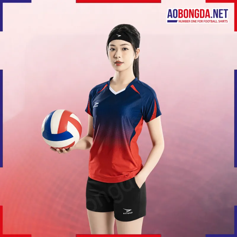[SALE] Bộ Bóng Chuyền Beyono Wave Nữ Đỏ