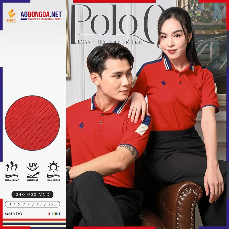 Áo Polo CP Egan 6 Đỏ